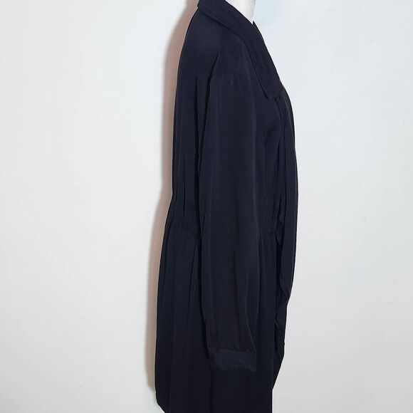 Stoosh Black Open-Front Long Jacket Size XL Stoosh Long Black Jacket - Picture 5 of 8